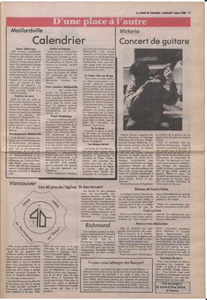 Le Soleil de Colombie, March 7, 1986, page 3