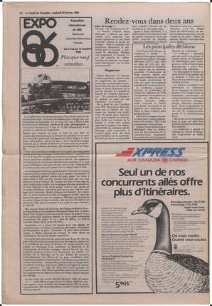 Le Soleil de Colombie, February 28, 1986, page 16
