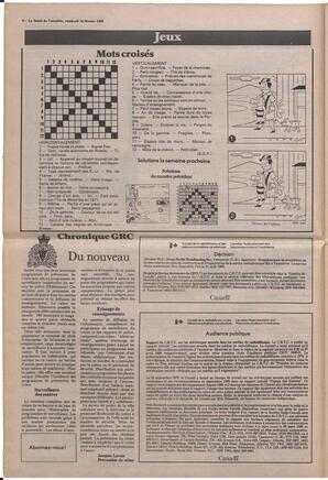 Le Soleil de Colombie, February 14, 1986, page 6