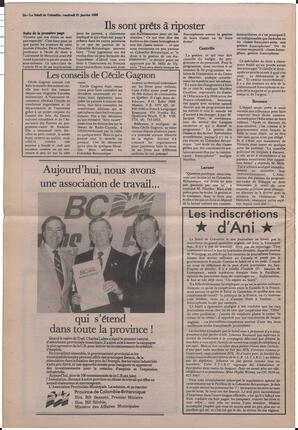 Le Soleil de Colombie, January 31, 1986, page 24