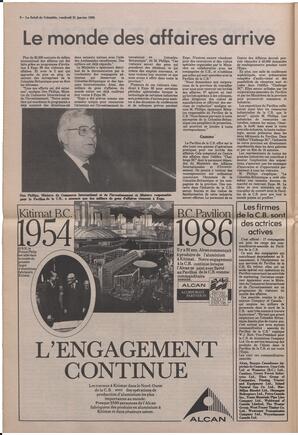 Le Soleil de Colombie, January 31, 1986, page 8