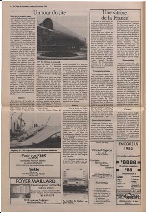 Le Soleil de Colombie, January 31, 1986, page 4