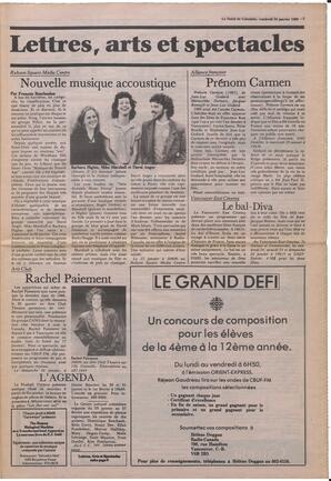 Le Soleil de Colombie, January 24, 1986, page 5
