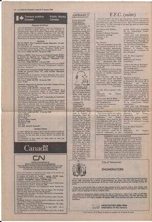 Le Soleil de Colombie, January 17, 1986, page 12