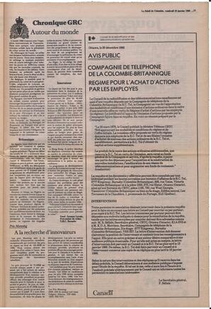 Le Soleil de Colombie, January 10, 1986, page 11
