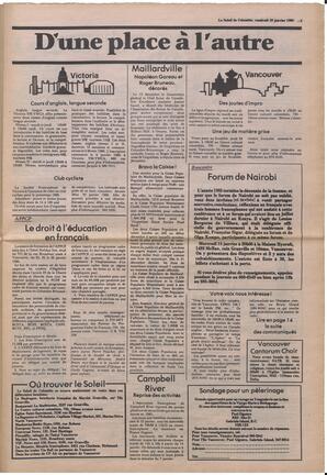 Le Soleil de Colombie, January 10, 1986, page 3