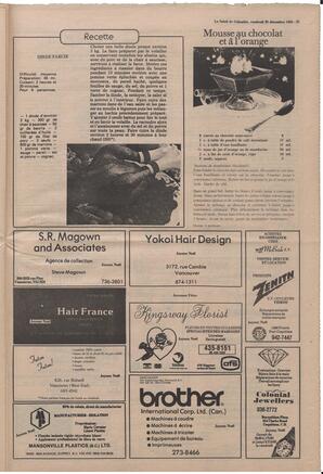 Le Soleil de Colombie, December 20, 1985, page 21