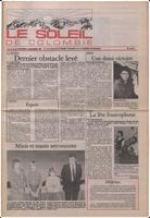 Le Soleil de Colombie, December 6, 1985