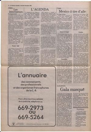 Le Soleil de Colombie, December 6, 1985, page 6