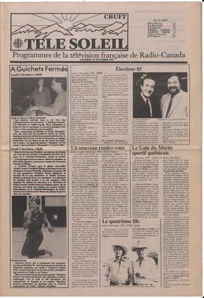 Le Soleil de Colombie, November 29, 1985, page 7