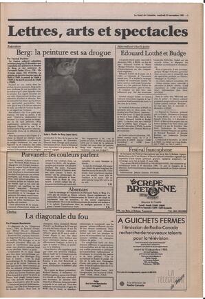 Le Soleil de Colombie, November 29, 1985, page 5