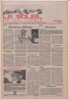 Le Soleil de Colombie, November 22, 1985