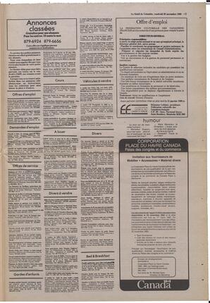 Le Soleil de Colombie, November 22, 1985, page 15