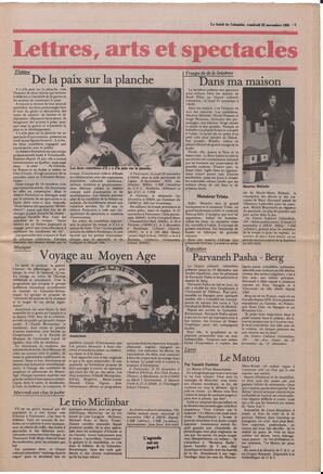 Le Soleil de Colombie, November 22, 1985, page 5
