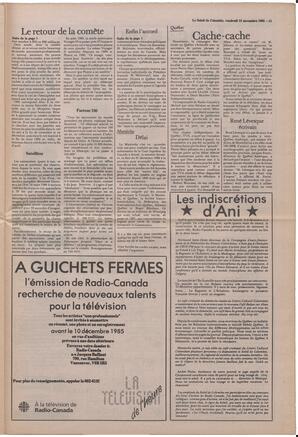 Le Soleil de Colombie, November 15, 1985, page 11