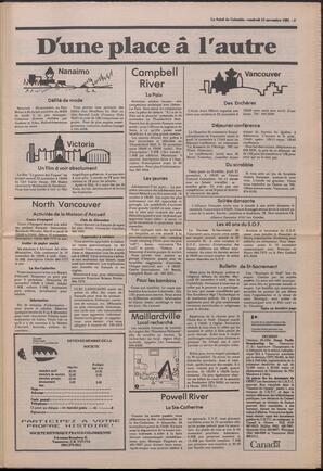 Le Soleil de Colombie, November 15, 1985, page 3