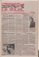 Le Soleil de Colombie, November 8, 1985