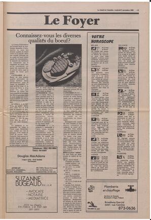 Le Soleil de Colombie, November 8, 1985, page 13