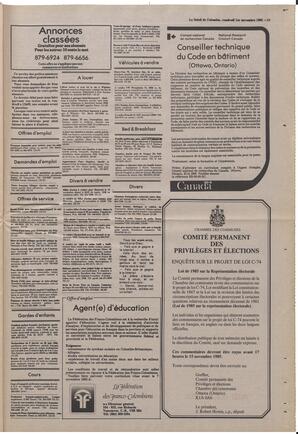 Le Soleil de Colombie, November 1, 1985, page 15