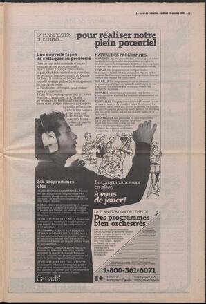 Le Soleil de Colombie, October 25, 1985, page 13