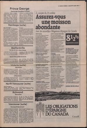 Le Soleil de Colombie, October 25, 1985, page 7