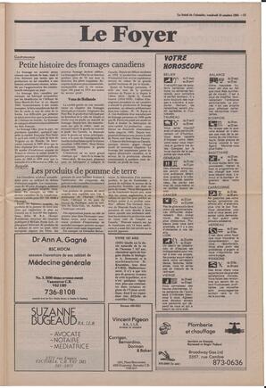 Le Soleil de Colombie, October 18, 1985, page 13