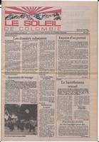 Le Soleil de Colombie, October 11, 1985