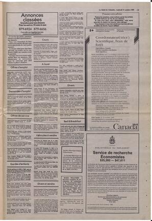 Le Soleil de Colombie, October 11, 1985, page 23