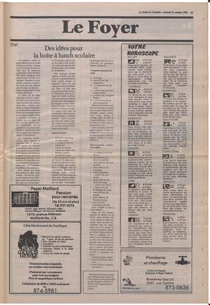 Le Soleil de Colombie, October 11, 1985, page 21