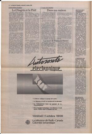 Le Soleil de Colombie, October 11, 1985, page 6