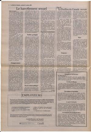 Le Soleil de Colombie, October 11, 1985, page 4