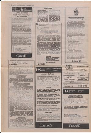 Le Soleil de Colombie, September 20, 1985, page 14