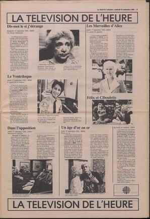 Le Soleil de Colombie, September 13, 1985, page 9