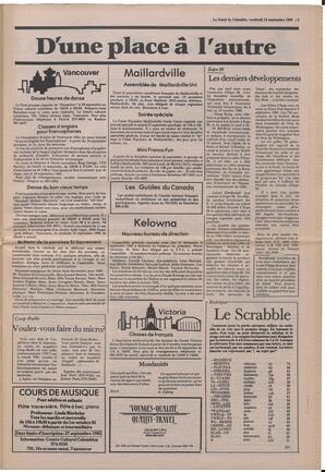 Le Soleil de Colombie, September 13, 1985, page 3