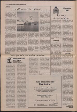 Le Soleil de Colombie, September 6, 1985, page 4