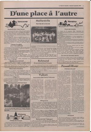 Le Soleil de Colombie, September 6, 1985, page 3