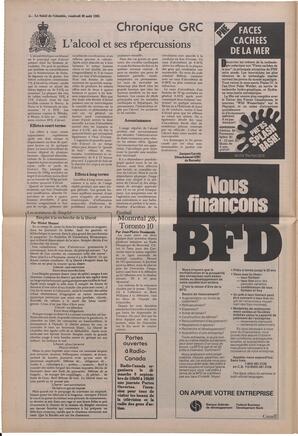 Le Soleil de Colombie, August 30, 1985, page 4