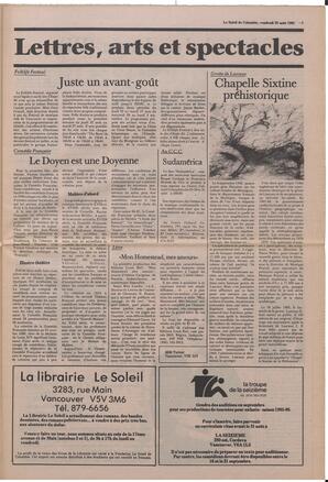 Le Soleil de Colombie, August 23, 1985, page 5