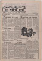 Le Soleil de Colombie, August 9, 1985