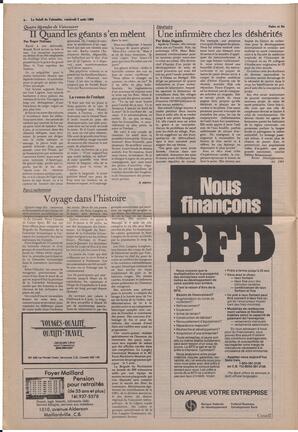 Le Soleil de Colombie, August 2, 1985, page 4