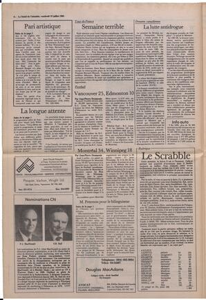 Le Soleil de Colombie, July 19, 1985, page 6