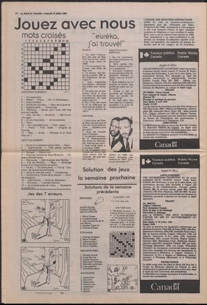 Le Soleil de Colombie, July 12, 1985, page 14