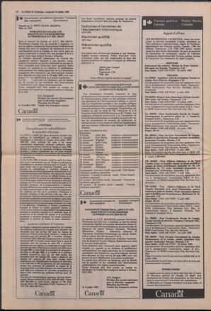 Le Soleil de Colombie, July 12, 1985, page 12