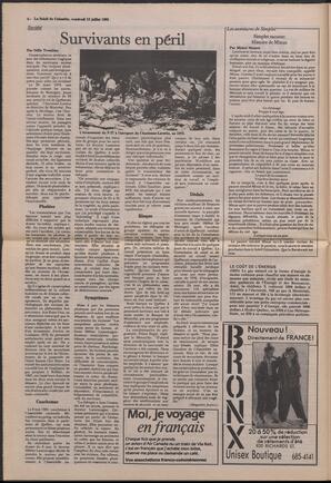 Le Soleil de Colombie, July 12, 1985, page 4