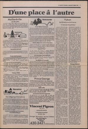 Le Soleil de Colombie, July 12, 1985, page 3