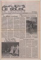 Le Soleil de Colombie, July 6, 1985