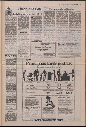 Le Soleil de Colombie, July 6, 1985, page 11