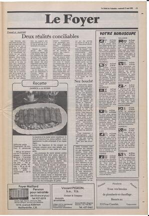 Le Soleil de Colombie, May 17, 1985, page 13