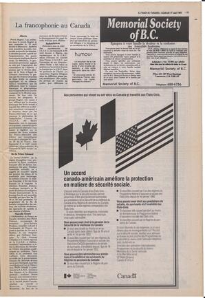 Le Soleil de Colombie, May 17, 1985, page 11