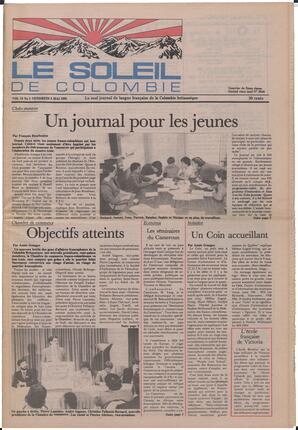 Le Soleil de Colombie, May 3, 1985, page 1